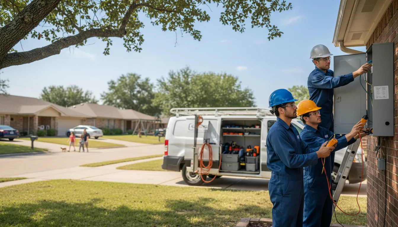 Certified electrician providing emergency electrical services in Glenpool, OK